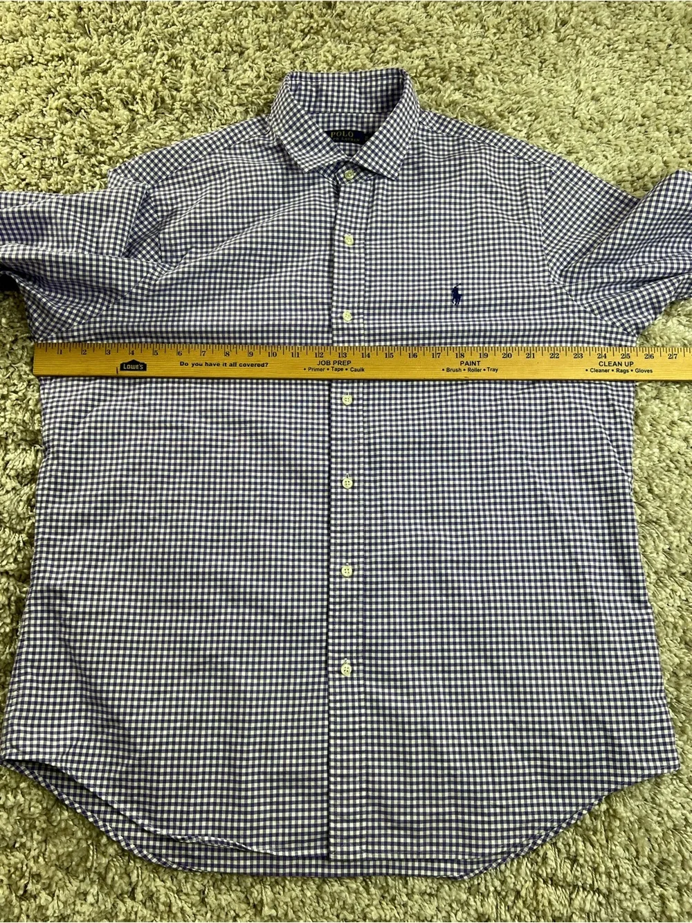 Polo by Ralph Lauren lavender and White Gingham Button-Down Shirt